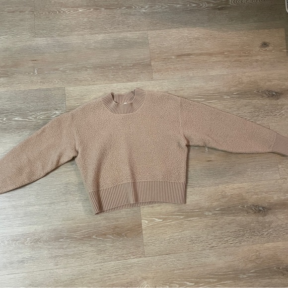 Aritzia babaton boucle brown sweater size xxs - Picture 2 of 11